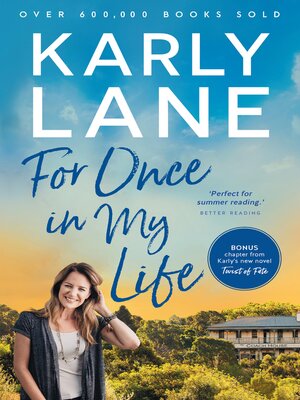cover image of For Once In My Life